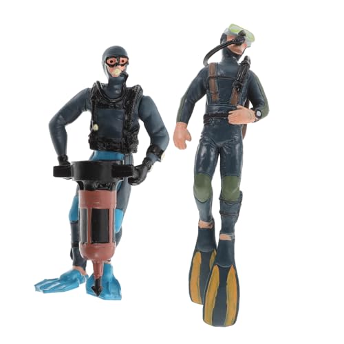 Warmhm 2Stücke Taucher Figuren Simulierte Unterwasser Action Figuren Aus Dekoration Für Landschaften Und Aquarien Taucher Warmhm 2Stücke Taucher Figuren Simulierte Unterwasser Action Figuren Aus Dekoration Für Landschaften Und Aquarien Taucher von Warmhm