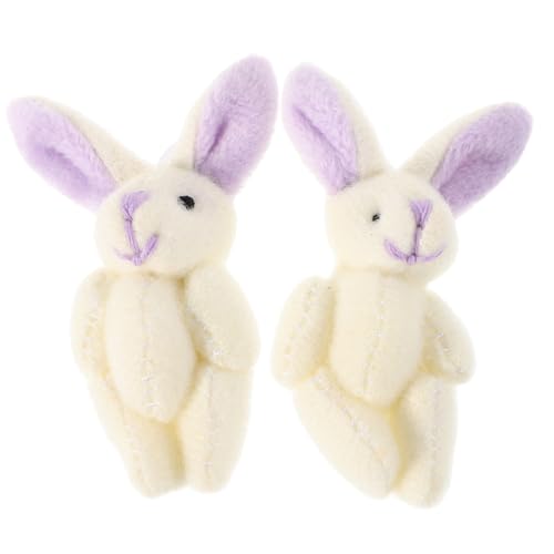 Warmhm 2pcs Plüschfugen Hasenpuppen Kaninchenspielzeug Süße Kleine Ausgestopfte Tier Kaninchenpuppen Mini Bunny Puppe Für Hochzeit Ostern Party Gefälligkeiten von Warmhm