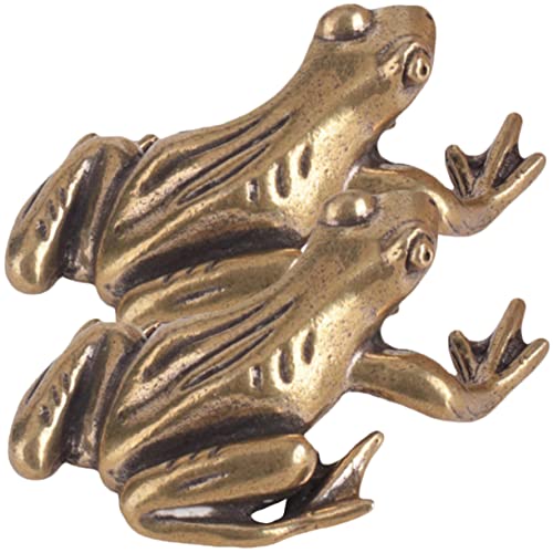 Warmhm Frosch 2 Stück Messing Frosch Figur Einzigartige Home Decor Büro Schreibtisch Tee-Set Zubehör Warmhm Frosch 2 Stück Messing Frosch Figur Einzigartige Home Decor Büro Schreibtisch Tee-Set Zubehör von Warmhm
