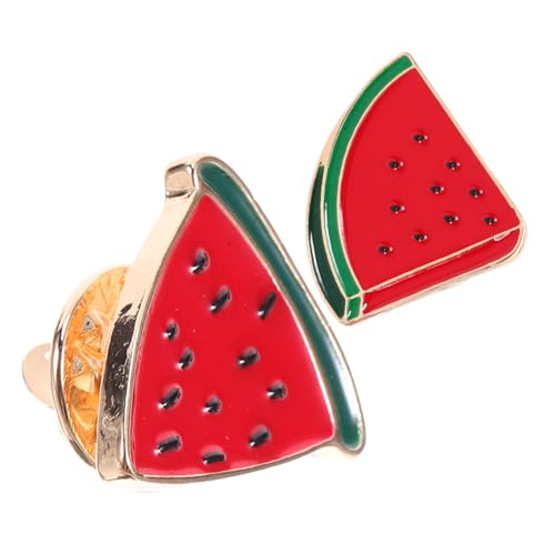 Warmhm 2st Wassermelonenbrosche Halloween-gesichtstattoos Für Erwachsene Krawatten- Und Gürtelhalter Halloween-make-up-kit Tragetasche Lustiges Stirnband Wäscheklammern Legierung von Warmhm