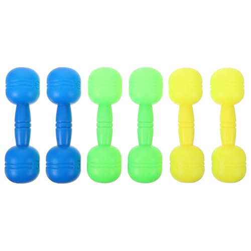 Warmhm 3 Paare Audio Dumbbell Interaktive Kinderhantel Kinderspielzeug Trainieren Gewicht Für Kleinkinder Schulkinder Hantel Küchenspielzeug Interessantes Kinderspielzeug PVC von Warmhm