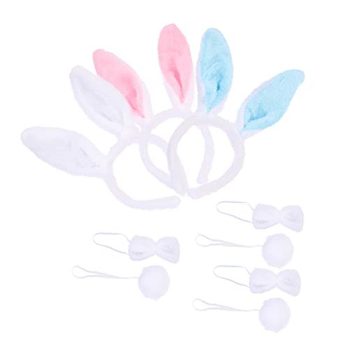 Warmhm 3 Sätze Kaninchen Kostüm Accessoires mit Hasenohren Haarreif Schleife und Hasenschwanz Wiederverwendbar für Party Karneval und Bühnenauftritte und Erwachsene Warmhm 3 Sätze Kaninchen Kostüm Accessoires mit Hasenohren Haarreif Schleife und Hasenschwanz Wiederverwendbar für Party Karneval und Bühnenauftritte und Erwachsene von Warmhm