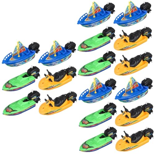 Warmhm 3 Sätze Plastik -segelspielzeug Badeboote Kleines Boot -segelboot Für Die Badewanne Kinderplanschbecken Badewanne Poolboot Badespielzeugboot 6 Stücke * 3 von Warmhm