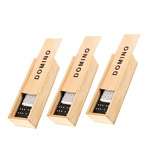 Warmhm 3 Sätze Schwarzes Holz Domino Set Teiliges Spielset mit Aufbewahrungsbox für Drinnen und Draußen Sichere Holzspielsteine mit Nummerierung für Familien und Freunde Warmhm 3 Sätze Schwarzes Holz Domino Set Teiliges Spielset mit Aufbewahrungsbox für Drinnen und Draußen Sichere Holzspielsteine mit Nummerierung für Familien und Freunde von Warmhm