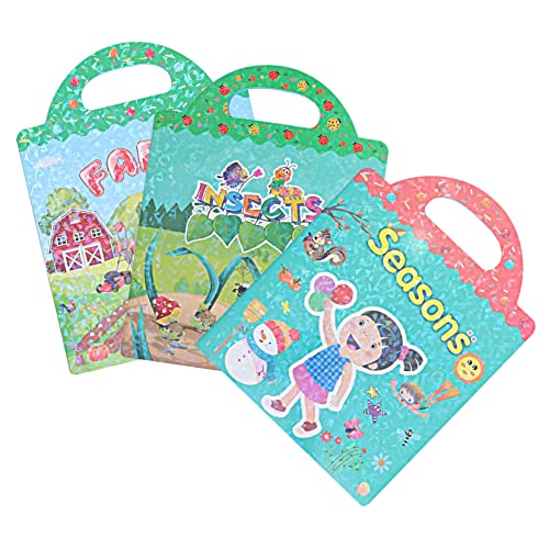 Warmhm 3 Sätze Stickerbuch für Kleinkindspielzeug Aufkleber für fensteraufkleber fenstersticker Buch mit Abziehbildern für Aufkleber für Spiele Warmhm 3 Sätze Stickerbuch für Kleinkindspielzeug Aufkleber für fensteraufkleber fenstersticker Buch mit Abziehbildern für Aufkleber für Spiele von Warmhm