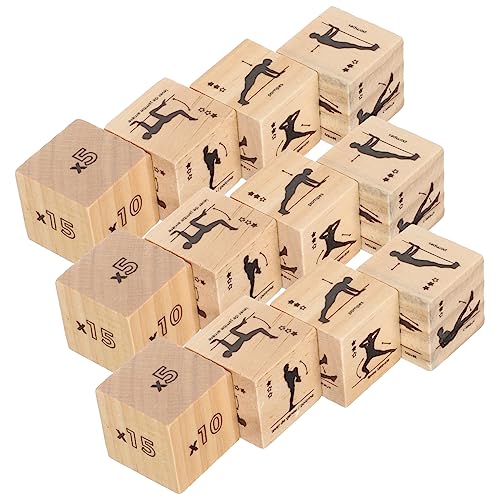 Warmhm 3 Sätze Teiliges Fitness Würfelspiel für Zuhause für Yoga und Workout Spaß für Familie und Freunde Verarbeitet Partys und Versammlungen von Warmhm