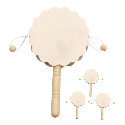 Warmhm 3 Sätze Teiliges Holz Rasseltrommel DIY Bastelspielzeug Zum Unfertige Holzspielzeuge Für Kreative Gestaltung Und Dekoration Für Erzieher Und Kindergärten 4 Stück * 3 Warmhm 3 Sätze Teiliges Holz Rasseltrommel DIY Bastelspielzeug Zum Unfertige Holzspielzeuge Für Kreative Gestaltung Und Dekoration Für Erzieher Und Kindergärten 4 Stück * 3 von Warmhm