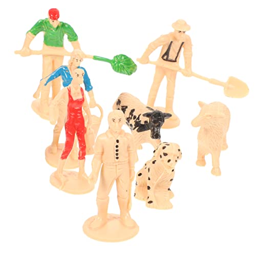 Warmhm 3 Sets Simulationsfiguren Und Tiere Dekoration Winzige Menschen Miniaturmenschen Mini Farm Zubehör Lernspielzeug Schulspielset Für Menschenfiguren Schulspielzeug von Warmhm