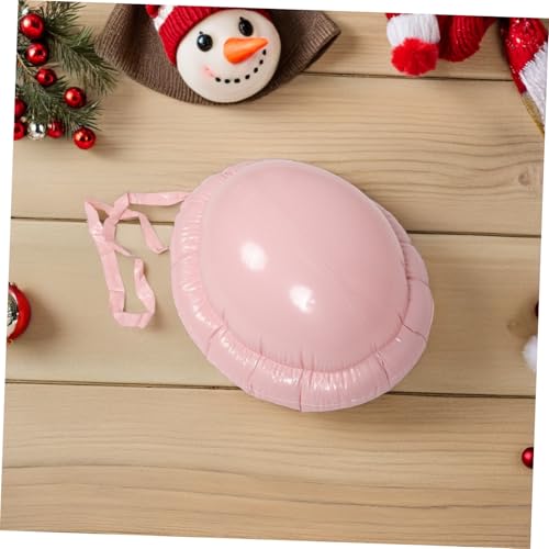 Warmhm 3 Stück Aufblasbarer Weihnachtsmann Bauch Teiliges Realistische Schwangerschaftsattrappe mit Nackenriemen für Karneval Halloween Weihnachtsfeier Cosplay Zubehör Leicht und von Warmhm