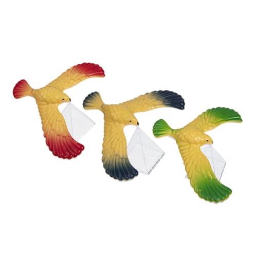Warmhm 3 Stück Ausgewogenes Adler-Lernspielzeug für Retro Erzieherisches Balance Finger-Balance-Spiel Uhrwerk großer Vogel Plastik Warmhm 3 Stück Ausgewogenes Adler-Lernspielzeug für Retro Erzieherisches Balance Finger-Balance-Spiel Uhrwerk großer Vogel Plastik von Warmhm