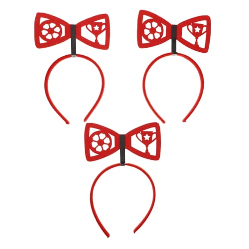 Warmhm 3 Stück Fußball Haarband Teilig Kreatives Stirnband mit Schleifen Design Robuste Fußball Party Accessoires für Mädchen Vielseitiges Fan Deko Headwear für Sportevents und Feiern Warmhm 3 Stück Fußball Haarband Teilig Kreatives Stirnband mit Schleifen Design Robuste Fußball Party Accessoires für Mädchen Vielseitiges Fan Deko Headwear für Sportevents und Feiern von Warmhm