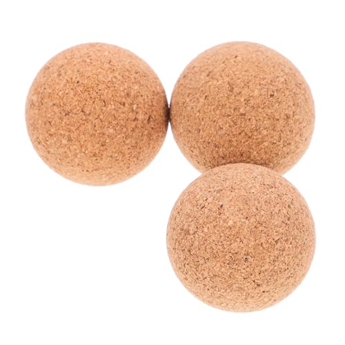 Warmhm 3 Stück Fußballkorken Ball Auf Den Tisch Tischfußball-holzkugeln Tischfußballbälle Aus Holz Tischfußballspieltisch Tischfußball Tischfußball Fußballtischspiel Korkkugeln Hölzern von Warmhm