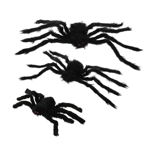 Warmhm 3 Stück Halloween-spinne Gruselig Drinnen Halloween Wohnkultur Realistisch Streich Halloween-riesenspinnen Simulationsspinnen Halloween Liefert Black Plüsch Warmhm 3 Stück Halloween-spinne Gruselig Drinnen Halloween Wohnkultur Realistisch Streich Halloween-riesenspinnen Simulationsspinnen Halloween Liefert Black Plüsch von Warmhm
