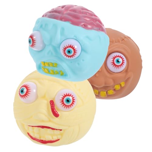 Warmhm 3 Stück Halloween- - zum Stressabbau Halloween Halloween Toys Sensory Fidget Funny Toys Hand sensorisches Halloween-Handspielzeug PVC von Warmhm