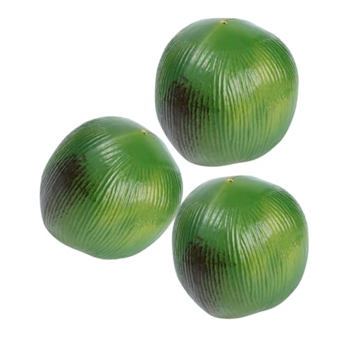 Warmhm 3 Stück Jedenfalls Kokosnuss Modellbäume Palmenmittelstücke Für Tische Falsche Früchte Zitronendekorationen Palmenkuchendekorationen Zitronen-küchendekor Baumfiguren Green Plastik von Warmhm