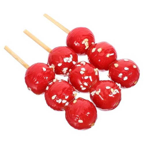 Warmhm 3 Stück Kandiertes Haws-Modell simulierte kandierte Haws lebensechter Eiszucker puppenhauszubehör Frühlingsfest-Ornamente Fotografie-Requisiten Puppenhaus-Snacks rot Warmhm 3 Stück Kandiertes Haws-Modell simulierte kandierte Haws lebensechter Eiszucker puppenhauszubehör Frühlingsfest-Ornamente Fotografie-Requisiten Puppenhaus-Snacks rot von Warmhm