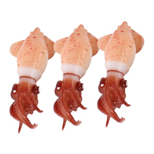 Warmhm 3 Stück Mini- -Modell -skulptur Figur Künstliche Lebensmittelquelle Tintenfischfigur Dekoration Künstliches Fleisch Food Requence PVC Warmhm 3 Stück Mini- -Modell -skulptur Figur Künstliche Lebensmittelquelle Tintenfischfigur Dekoration Künstliches Fleisch Food Requence PVC von Warmhm