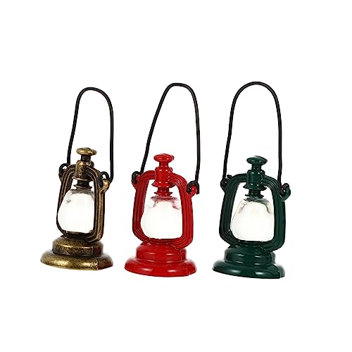 Warmhm 3 Stück Mini-Öllampe für kinderspielzeug Petroleumlaternen für Puppenhäuser Puppenhaus-Miniaturlaternen Miniatur -Kerosin -Lampen Petroleumlichtdekore Harz von Warmhm