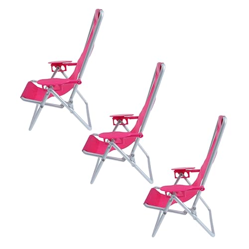 Warmhm 3 Stück Mini Strandstuhl Teiliges Lounge Chair Modell Klappbar für Puppenhäuser und Szenen Leicht und Stabil aus Gefertigt für Kreative Spielwelten Warmhm 3 Stück Mini Strandstuhl Teiliges Lounge Chair Modell Klappbar für Puppenhäuser und Szenen Leicht und Stabil aus Gefertigt für Kreative Spielwelten von Warmhm