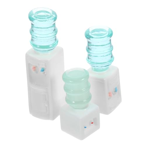 Warmhm 3 Stück Mini-wasserspender Simulation Eines Wasserspenders Mini-hausverzierung Bildungsmodell Mini-Modell Desktop-wasserspender Simuliertes Haushaltsgerät Trinkbrunnen Modell Harz von Warmhm