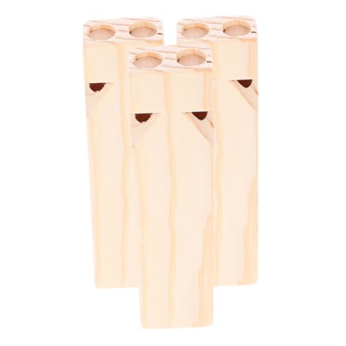Warmhm 3 Stück Orff Musikspielzeug Kinderspielzeug Pfeife Montessori- für Trainingssportpfeifen Zug Partyartikel Pfeifenspielzeug für hölzern Beige von Warmhm