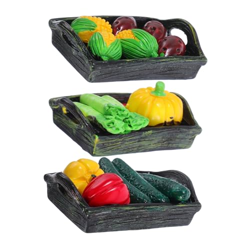 Warmhm 3 Stück Ornamente aus Harz Mini Korb pflanzliches Zubehör kleine Körbchen Topf für Puppenhauszubehör Warmhm 3 Stück Ornamente aus Harz Mini Korb pflanzliches Zubehör kleine Körbchen Topf für Puppenhauszubehör von Warmhm