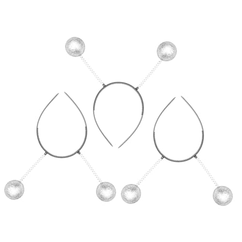 Warmhm 3 Stück Teiliges Alien Stirnband mit Glitzer für Halloween und Cosplay Kostümzubehör für Partys und Mottopartys Komfortabel und Langlebig von Warmhm