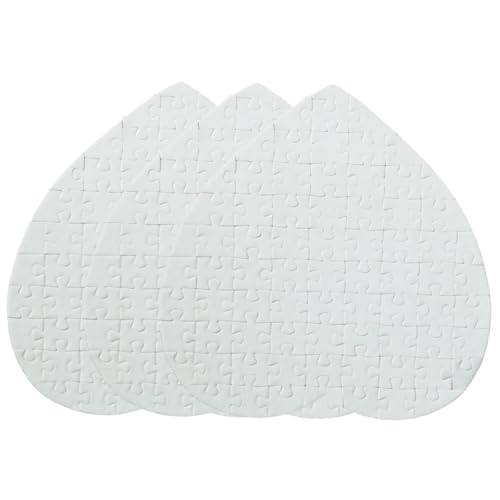 Warmhm 3 Stück Teiliges Herzform Puzzle für Wärmeübertragung DIY für Kreative Bastelprojekte Personalisierbare Puzzles für Familie und Freunde Warmhm 3 Stück Teiliges Herzform Puzzle für Wärmeübertragung DIY für Kreative Bastelprojekte Personalisierbare Puzzles für Familie und Freunde von Warmhm