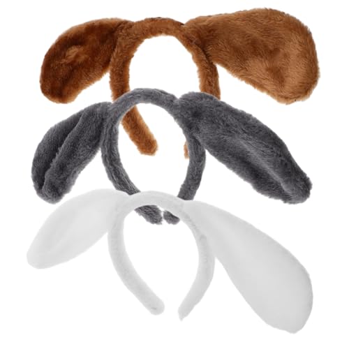 Warmhm 3 Stück Teiliges Plüsch Hund Ohren Stirnband Weicher Haarreif mit Niedlichen Tierohren Bequemes Kostümzubehör für Fasching Cosplay Bühnenauftritte und Partys Warmhm 3 Stück Teiliges Plüsch Hund Ohren Stirnband Weicher Haarreif mit Niedlichen Tierohren Bequemes Kostümzubehör für Fasching Cosplay Bühnenauftritte und Partys von Warmhm