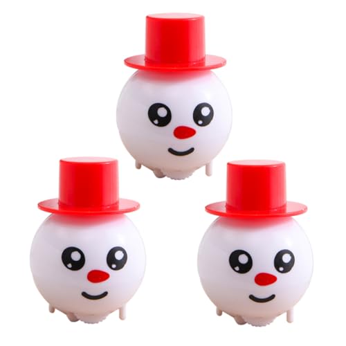 Warmhm 3 Stück Weihnachtsfiguren Teiliges für Zufälliger Stil Dekoration für Weihnachten Familienfeiern und Fotorequisiten von Warmhm