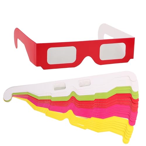 Warmhm 30 Stück Brillen Für Kinderpartys Valentinstags Party Brillen Valentinstags Partygeschenke Brillen Für Klassenzimmer Zubehör 3D Filmbrillen Belohnungspapier von Warmhm