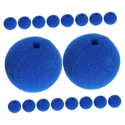 Warmhm 30 Stück Clownsnase Whoopee Halloween Streich Dekorationen Party Mailer Kostüm Zirkus Clownnase Erwachsene Karneval Schaum Mörder Lustig Blau Gefälscht Clown-Horn Schwamm Blue von Warmhm