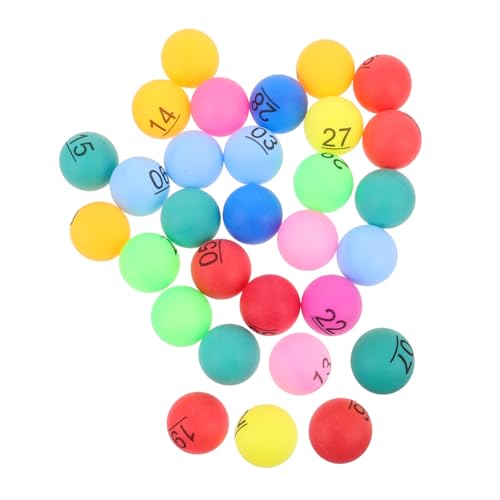 Warmhm 30 Stücke Nummeriert Kuchen Dekoration Bingo Hohl Aufblasbare Bunte Party Favor Tombola Karneval Kunststoff Für Spiele von Warmhm
