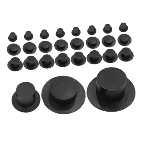 Warmhm 36 Stück Mini-Hut Hut für Puppen Schneemannmützen zum Basteln Zylinder aus Kunststoff Schneemannmützen basteln Minihüte zum Basteln Zylinderhüte aus Kunststoff Plastik Black Warmhm 36 Stück Mini-Hut Hut für Puppen Schneemannmützen zum Basteln Zylinder aus Kunststoff Schneemannmützen basteln Minihüte zum Basteln Zylinderhüte aus Kunststoff Plastik Black von Warmhm