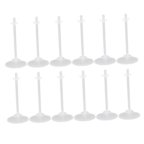 Warmhm 36Stücke Puppenständerhalter Transparent Stabiler Puppen Display aus Langlebigem Kunststoff für Präsentation von Puppen Einfach zu Bedienen von Warmhm