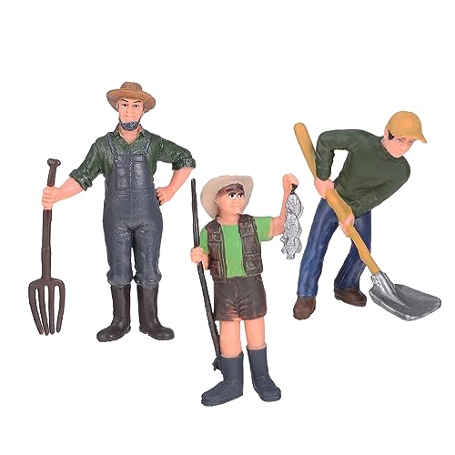 Warmhm 3Stücke Landarbeiter Figuren Simulierte Modelle aus Umweltfreundlichem für Kreative und Landschaftsdekoration für Modelleisenbahnen Warmhm 3Stücke Landarbeiter Figuren Simulierte Modelle aus Umweltfreundlichem für Kreative und Landschaftsdekoration für Modelleisenbahnen von Warmhm