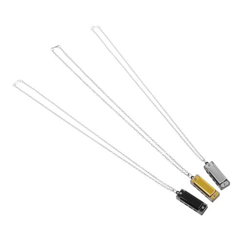 Warmhm 3Stücke Mini Mundharmonika Halskette für Töne Tragbares Musikinstrument für Jungen und für Anfänger und Partyspielzeug Warmhm 3Stücke Mini Mundharmonika Halskette für Töne Tragbares Musikinstrument für Jungen und für Anfänger und Partyspielzeug von Warmhm