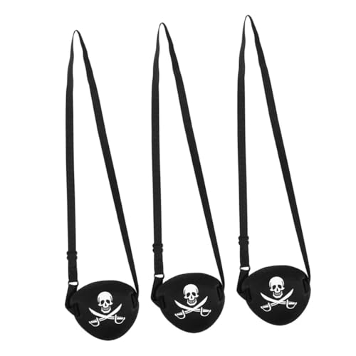 Warmhm 3Stücke Piraten Augenklappen für Cosplay und Partys Bequeme und Leichte Augenmaske für Halloween und Rollenspiele Elastisch und Angenehm zu Tragen für Fotos und Warmhm 3Stücke Piraten Augenklappen für Cosplay und Partys Bequeme und Leichte Augenmaske für Halloween und Rollenspiele Elastisch und Angenehm zu Tragen für Fotos und von Warmhm