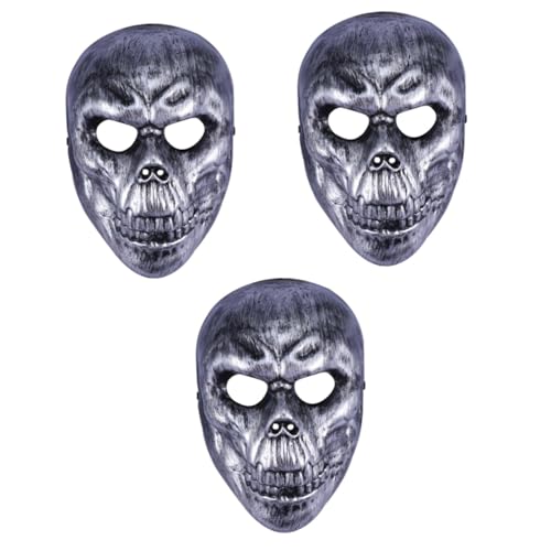 Warmhm Halloween-Maske 3St kleidung draussen Skelett cs Maske Schädelmaske von Warmhm