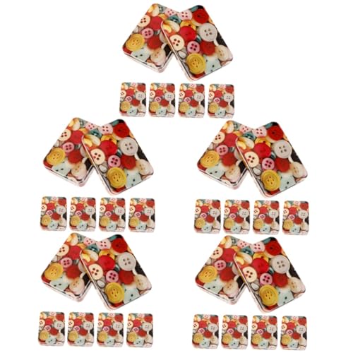 Warmhm 4 Sätze Cartoon Rechteckige Eisenbox Stapelbar Poker Veranstalter Mit Zinn Groß Karte Inhaber Spiel Deck 6 Stück * 4 von Warmhm