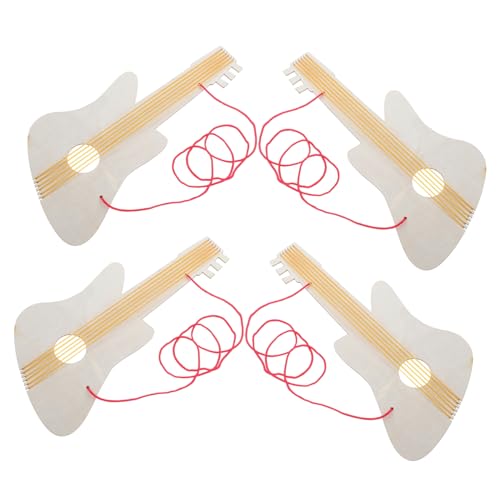 Warmhm Holzgitarre Für Jungen Und Mädchen Musikinstrumente Unbemalte Holzgitarre Für Den Heimgebrauch Im Kindergarten von Warmhm
