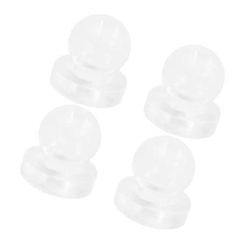 Warmhm 4 Stück Blasenblasenkern für Squeeze Drücken Sie die Puppenblasen zusammen Puppenzubehör selber Machen Stütze weiches Gummi Transparent von Warmhm