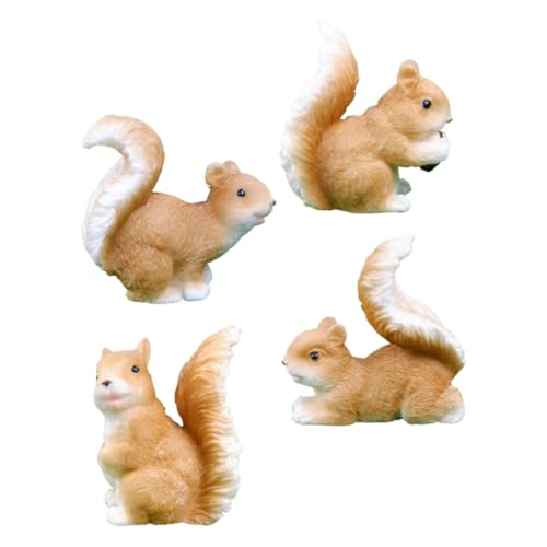 Warmhm Miniatur-eichhörnchen-Ornamente 4 Stück Eichhörnchen-Figur Wohnkultur Gartenstatue Eichhörnchen-Statue-Set Warmhm Miniatur-eichhörnchen-Ornamente 4 Stück Eichhörnchen-Figur Wohnkultur Gartenstatue Eichhörnchen-Statue-Set von Warmhm