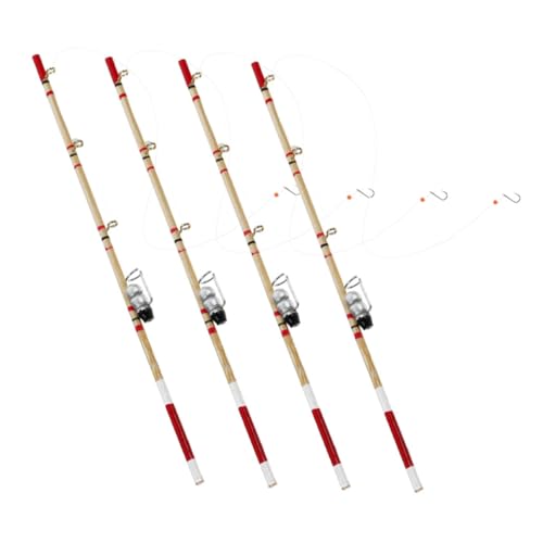 Warmhm 4 Stück Fishing Pole Dekoration für Puppenhaus für Geburtstagsfeiern und Weihnachtsdeko Realistische Handwerksaccessoires Warmhm 4 Stück Fishing Pole Dekoration für Puppenhaus für Geburtstagsfeiern und Weihnachtsdeko Realistische Handwerksaccessoires von Warmhm