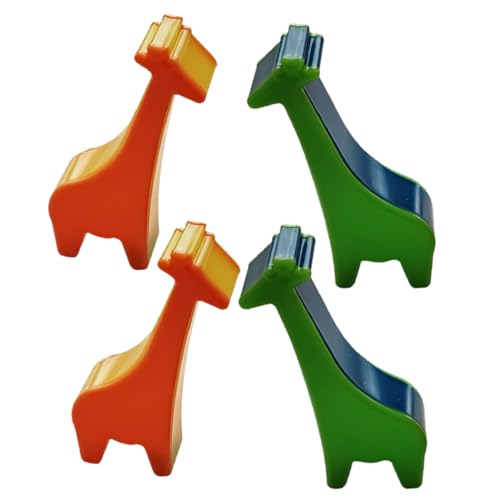 Warmhm 4 Stück Giraffenform Musikalische Maracas für Pädagogisches Rhythmus und Hörfähigkeiten für Kindergarten und Zuhause von Warmhm