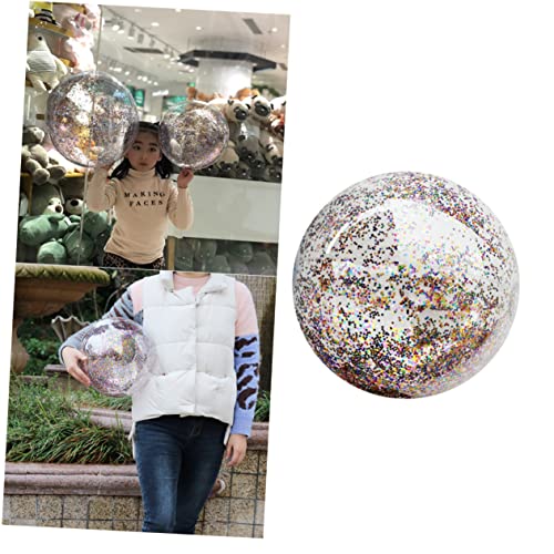 Warmhm 4 Stück Glitzer-Pailletten-Strandbälle wasserspielzeug kinderwasserspielzeuge Aufblasbarer Strandball pool toys for Wasserspielball runde transparente Kugel PVC-Kugeln Warmhm 4 Stück Glitzer-Pailletten-Strandbälle wasserspielzeug kinderwasserspielzeuge Aufblasbarer Strandball pool toys for Wasserspielball runde transparente Kugel PVC-Kugeln von Warmhm