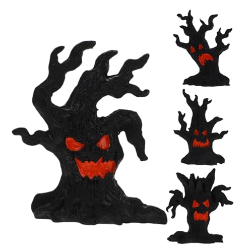 Warmhm 4 Stück Gruselige Geisterstumpf-Figuren, Halloween-tischdekoration, Mikro-landschaftsstatuen, Kunstharz-kunsthandwerk Warmhm 4 Stück Gruselige Geisterstumpf-Figuren, Halloween-tischdekoration, Mikro-landschaftsstatuen, Kunstharz-kunsthandwerk von Warmhm