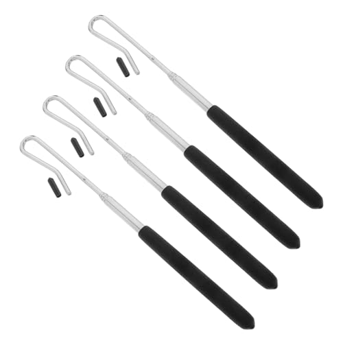 Warmhm 4 Stück Handpuppen-Joystick Marionettenarmstangen Armsteuerstange Für Puppen Puppenmanipulationsstange Handpuppenstange Puppenstab Erwachsene Griffe Puppenarmstab Plastik Black von Warmhm