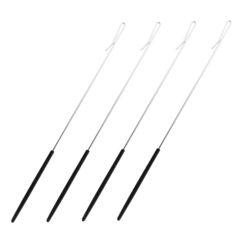 Warmhm 4 Stück Handpuppen Joystick Puppenhandstab Puppensteuerstab Puppenschauständer Holzpuppenständer Puppenarmstäbe Puppenstab Metallpuppenstäbe Familienfingerspielzeug von Warmhm