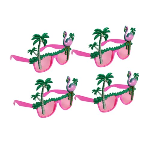 Warmhm 4 Stück Hawaii Partybrillen Flamingo und Kokosbaum Lustige Neuartige Brillen Leicht für Sommer Kostüm Pool Strand Party Zubehör Warmhm 4 Stück Hawaii Partybrillen Flamingo und Kokosbaum Lustige Neuartige Brillen Leicht für Sommer Kostüm Pool Strand Party Zubehör von Warmhm